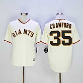 San Francisco Giants #35 Brandon Crawford Cream New Cool Base Stitched MLB Jersey,baseball caps,new era cap wholesale,wholesale hats